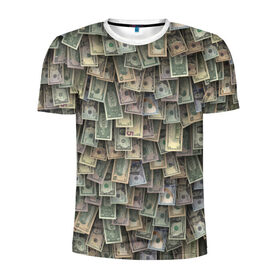 Мужская футболка 3D спортивная с принтом Доллары США в Курске, 100% полиэстер с улучшенными характеристиками | приталенный силуэт, круглая горловина, широкие плечи, сужается к линии бедра | Тематика изображения на принте: dollar | forex | usa | банкноты | богатство | валюта | деньги | доллар | купюры | паттрен | трейдер | чешуя