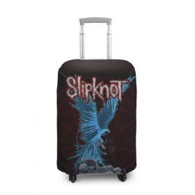 Чехол для чемодана 3D с принтом Slipknot в Курске, 86% полиэфир, 14% спандекс | двустороннее нанесение принта, прорези для ручек и колес | slipknot | слипкнот