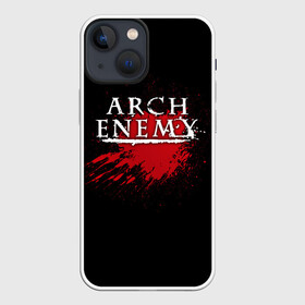 Чехол для iPhone 13 mini с принтом Arch Enemy в Курске,  |  | arch enemy | band | blood | metal | music | rock | атрибутика | группа | кровь | метал | музыка | рок