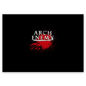 Поздравительная открытка с принтом Arch Enemy в Курске, 100% бумага | плотность бумаги 280 г/м2, матовая, на обратной стороне линовка и место для марки
 | arch enemy | band | blood | metal | music | rock | атрибутика | группа | кровь | метал | музыка | рок