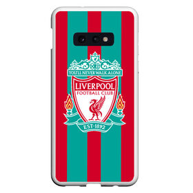 Чехол для Samsung S10E с принтом Liverpool FC в Курске, Силикон | Область печати: задняя сторона чехла, без боковых панелей | Тематика изображения на принте: england | football | liverpool fc | logo | sport | англия | арт | ливерпуль | лига | лого | спорт | текстура | фк | футбол | футбольный клуб | эмблема