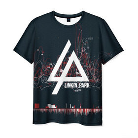 Мужская футболка 3D с принтом Linkin Park Music в Курске, 100% полиэфир | прямой крой, круглый вырез горловины, длина до линии бедер | linkin park | logo | music | pop | rock | usa | альтернатива | америка | металл | музыка | музыкальный | поп | рок | честер беннингтон