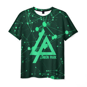 Мужская футболка 3D с принтом linkin park alternative rock в Курске, 100% полиэфир | прямой крой, круглый вырез горловины, длина до линии бедер | 