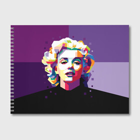 Альбом для рисования с принтом Marilyn Monroe в Курске, 100% бумага
 | матовая бумага, плотность 200 мг. | Тематика изображения на принте: girl | marilyn | monroe | usa | актриса | девушка | звезда | монро | мэрилин | певица | сша