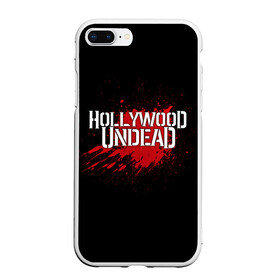 Чехол для iPhone 7Plus/8 Plus матовый с принтом Hollywood Undead в Курске, Силикон | Область печати: задняя сторона чехла, без боковых панелей | band | blood | hollywood undead | metal | music | rock | атрибутика | группа | кровь | метал | музыка | рок