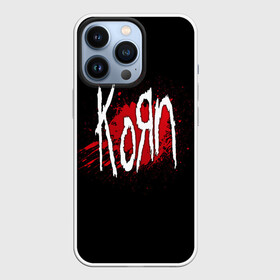 Чехол для iPhone 13 Pro с принтом Korn в Курске,  |  | Тематика изображения на принте: band | blood | korn | metal | music | rock | атрибутика | группа | кровь | метал | музыка | рок