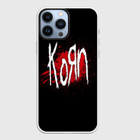 Чехол для iPhone 13 Pro Max с принтом Korn в Курске,  |  | Тематика изображения на принте: band | blood | korn | metal | music | rock | атрибутика | группа | кровь | метал | музыка | рок