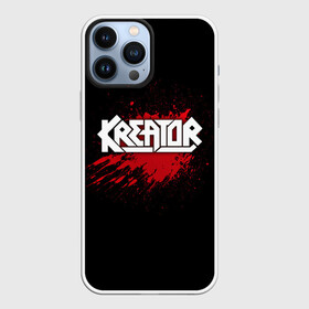 Чехол для iPhone 13 Pro Max с принтом Kreator в Курске,  |  | Тематика изображения на принте: band | blood | kreator | metal | music | rock | атрибутика | группа | кровь | метал | музыка | рок