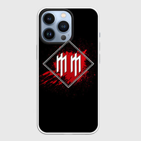 Чехол для iPhone 13 Pro с принтом Marilyn Manson в Курске,  |  | Тематика изображения на принте: band | blood | marilyn manson | metal | music | rock | атрибутика | группа | кровь | метал | музыка | рок