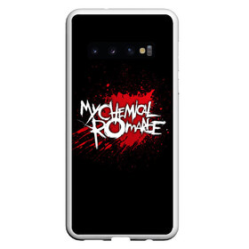 Чехол для Samsung Galaxy S10 с принтом My Chemical Romance в Курске, Силикон | Область печати: задняя сторона чехла, без боковых панелей | band | blood | metal | music | my chemical romance | rock | атрибутика | группа | кровь | метал | музыка | рок