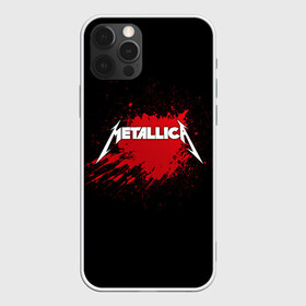 Чехол для iPhone 12 Pro Max с принтом Metallica в Курске, Силикон |  | Тематика изображения на принте: band | blood | metal | metallica | music | rock | атрибутика | группа | кровь | метал | музыка | рок