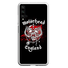 Чехол для Honor 20 с принтом Motorhead в Курске, Силикон | Область печати: задняя сторона чехла, без боковых панелей | band | blood | metal | motorhead | music | rock | атрибутика | группа | кровь | метал | музыка | рок