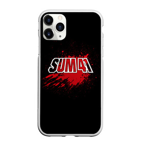 Чехол для iPhone 11 Pro Max матовый с принтом Sum 41 в Курске, Силикон |  | band | blood | metal | music | rock | sum 41 | атрибутика | группа | кровь | метал | музыка | рок