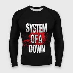 Мужской рашгард 3D с принтом System of a Down в Курске,  |  | band | blood | metal | music | rock | system of a down | атрибутика | группа | кровь | метал | музыка | рок