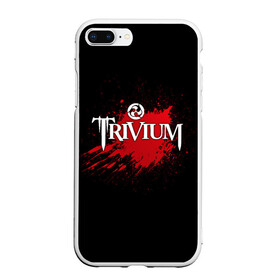 Чехол для iPhone 7Plus/8 Plus матовый с принтом Trivium в Курске, Силикон | Область печати: задняя сторона чехла, без боковых панелей | band | blood | metal | music | rock | trivium | атрибутика | группа | кровь | метал | музыка | рок