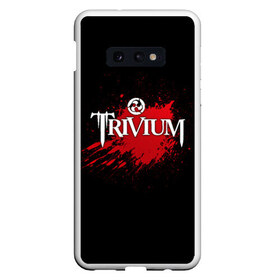 Чехол для Samsung S10E с принтом Trivium в Курске, Силикон | Область печати: задняя сторона чехла, без боковых панелей | Тематика изображения на принте: band | blood | metal | music | rock | trivium | атрибутика | группа | кровь | метал | музыка | рок