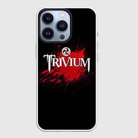 Чехол для iPhone 13 Pro с принтом Trivium в Курске,  |  | Тематика изображения на принте: band | blood | metal | music | rock | trivium | атрибутика | группа | кровь | метал | музыка | рок