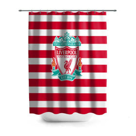 Штора 3D для ванной с принтом FC Liverpool в Курске, 100% полиэстер | плотность материала — 100 г/м2. Стандартный размер — 146 см х 180 см. По верхнему краю — пластиковые люверсы для креплений. В комплекте 10 пластиковых колец | england | football | liverpool fc | англия | ливерпуль | лого | фк | футбол | футбольный клуб