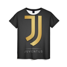 Женская футболка 3D с принтом Juventus Gold Edition в Курске, 100% полиэфир ( синтетическое хлопкоподобное полотно) | прямой крой, круглый вырез горловины, длина до линии бедер | Тематика изображения на принте: champions | italy | jeep | juventus | league | италия | лига | чемпионов | ювентус