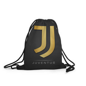 Рюкзак-мешок 3D с принтом Juventus Gold Edition в Курске, 100% полиэстер | плотность ткани — 200 г/м2, размер — 35 х 45 см; лямки — толстые шнурки, застежка на шнуровке, без карманов и подкладки | champions | italy | jeep | juventus | league | италия | лига | чемпионов | ювентус
