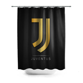 Штора 3D для ванной с принтом Juventus Gold Edition в Курске, 100% полиэстер | плотность материала — 100 г/м2. Стандартный размер — 146 см х 180 см. По верхнему краю — пластиковые люверсы для креплений. В комплекте 10 пластиковых колец | champions | italy | jeep | juventus | league | италия | лига | чемпионов | ювентус