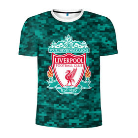 Мужская футболка 3D спортивная с принтом Liverpool FC в Курске, 100% полиэстер с улучшенными характеристиками | приталенный силуэт, круглая горловина, широкие плечи, сужается к линии бедра | england | football | liverpool fc | logo | sport | англия | арт | ливерпуль | лига | лого | спорт | текстура | фк | футбол | футбольный клуб | эмблема