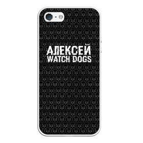 Чехол для iPhone 5/5S матовый с принтом Алексей Watch Dogs в Курске, Силикон | Область печати: задняя сторона чехла, без боковых панелей | Тематика изображения на принте: алексей | алеша | леша