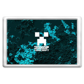 Магнит 45*70 с принтом Захар в стиле Minecraft в Курске, Пластик | Размер: 78*52 мм; Размер печати: 70*45 | 