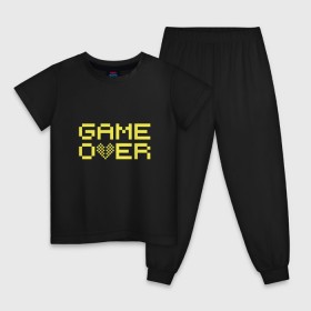 Детская пижама хлопок с принтом Game Over yellow в Курске, 100% хлопок |  брюки и футболка прямого кроя, без карманов, на брюках мягкая резинка на поясе и по низу штанин
 | Тематика изображения на принте: 