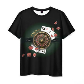 Мужская футболка 3D с принтом Покер Старс в Курске, 100% полиэфир | прямой крой, круглый вырез горловины, длина до линии бедер | игра | казино | каре | карты | роял | сет | стрит | туз | удача | флеш | фул | хаус
