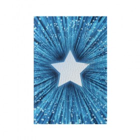 Обложка для паспорта матовая кожа с принтом Звезда в Курске, натуральная матовая кожа | размер 19,3 х 13,7 см; прозрачные пластиковые крепления | Тематика изображения на принте: взрыв | звезда | звездочка | космос | огонёк | свет