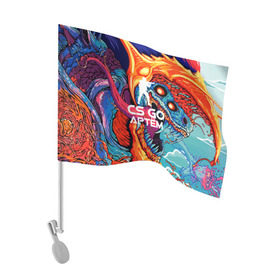 Флаг для автомобиля с принтом Артём в стиле CS GO в Курске, 100% полиэстер | Размер: 30*21 см | имена | скоростной зверь