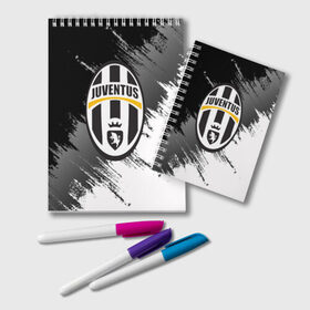 Блокнот с принтом Juventus в Курске, 100% бумага | 48 листов, плотность листов — 60 г/м2, плотность картонной обложки — 250 г/м2. Листы скреплены удобной пружинной спиралью. Цвет линий — светло-серый
 | juventus | футбол | ювентус