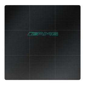 Магнитный плакат 3Х3 с принтом AMG Turquoise-Carbon в Курске, Полимерный материал с магнитным слоем | 9 деталей размером 9*9 см | amg | auto | black | carbon | mercedes | turquoise | авто | амг | мерседес