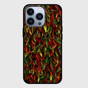 Чехол для iPhone 13 Pro с принтом Перчики в Курске,  |  | веган | вегетарианец | еда | красный | овощи | острый | паттерн | перец | перчик | приправа | пряности | стручки | стручковый | стручок | урожай | чили