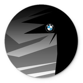 Коврик круглый с принтом BMW 2018 Sport в Курске, резина и полиэстер | круглая форма, изображение наносится на всю лицевую часть | Тематика изображения на принте: bmw | bmw motorsport | bmw performance | carbon | m | m power | motorsport | performance | sport | бмв | карбон | моторспорт | спорт