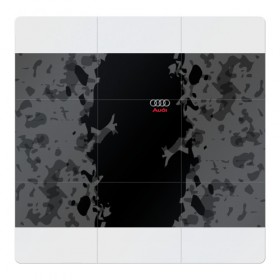 Магнитный плакат 3Х3 с принтом AUDI SPORT в Курске, Полимерный материал с магнитным слоем | 9 деталей размером 9*9 см | ауди | марка | машины