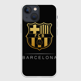 Чехол для iPhone 13 mini с принтом Barcelona Gold Edition в Курске,  |  | barcelona | champions | gold | league | spain | style | барселона | испания | лига | чемпионов