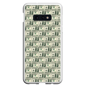 Чехол для Samsung S10E с принтом Доллары в Курске, Силикон | Область печати: задняя сторона чехла, без боковых панелей | dollars | money | usa | деньги | доллар | паттерн | сша