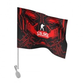 Флаг для автомобиля с принтом Counter Strike-Бронислав в Курске, 100% полиэстер | Размер: 30*21 см | 