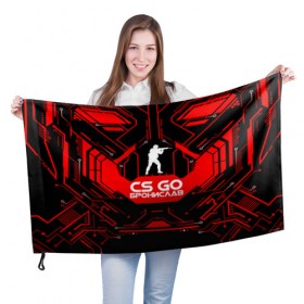Флаг 3D с принтом Counter Strike-Бронислав в Курске, 100% полиэстер | плотность ткани — 95 г/м2, размер — 67 х 109 см. Принт наносится с одной стороны | 