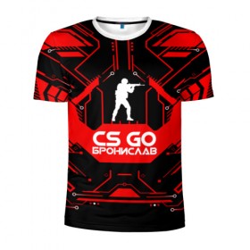 Мужская футболка 3D спортивная с принтом Counter Strike-Бронислав в Курске, 100% полиэстер с улучшенными характеристиками | приталенный силуэт, круглая горловина, широкие плечи, сужается к линии бедра | 