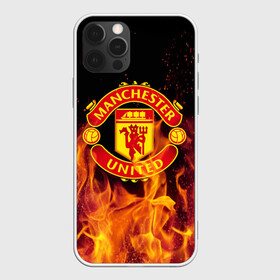 Чехол для iPhone 12 Pro с принтом FC Manchester United в Курске, силикон | область печати: задняя сторона чехла, без боковых панелей | fc manchester united | manchester | манчестер юнайтед | футбол