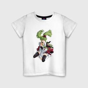 Детская футболка хлопок с принтом Code Geass_3 в Курске, 100% хлопок | круглый вырез горловины, полуприлегающий силуэт, длина до линии бедер | код гиасс | лелуш | лелуш ламперуж