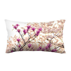Подушка 3D антистресс с принтом Сакура в Курске, наволочка — 100% полиэстер, наполнитель — вспененный полистирол | состоит из подушки и наволочки на молнии | деревья | красота | небо | природа | сакура | цветение | цветы | япония