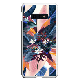 Чехол для Samsung S10E с принтом Flower collection в Курске, Силикон | Область печати: задняя сторона чехла, без боковых панелей | Тематика изображения на принте: flower | букет | краски | орхидеи | природа | текстуры | тропики | тропический | цветочки | цветы