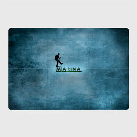 Магнитный плакат 3Х2 с принтом Марина в стиле Доктор Хаус в Курске, Полимерный материал с магнитным слоем | 6 деталей размером 9*9 см | Тематика изображения на принте: house | m.d. | бирюзовый