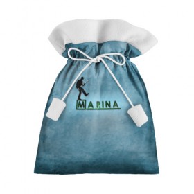 Подарочный 3D мешок с принтом Марина в стиле Доктор Хаус в Курске, 100% полиэстер | Размер: 29*39 см | Тематика изображения на принте: house | m.d. | бирюзовый