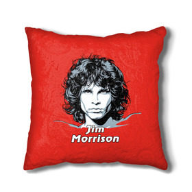 Подушка 3D с принтом Jim Morrison в Курске, наволочка – 100% полиэстер, наполнитель – холлофайбер (легкий наполнитель, не вызывает аллергию). | состоит из подушки и наволочки. Наволочка на молнии, легко снимается для стирки | Тематика изображения на принте: the doors | автор песен | вокалист | джим моррисон | звезда | музыка | певец | поэт | рок | рок музыка | фронтмен