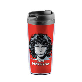 Термокружка-непроливайка с принтом Jim Morrison в Курске, внутренняя часть — пищевой пластик, наружная часть — прозрачный пластик, между ними — полиграфическая вставка с рисунком | объем — 350 мл, герметичная крышка | Тематика изображения на принте: the doors | автор песен | вокалист | джим моррисон | звезда | музыка | певец | поэт | рок | рок музыка | фронтмен